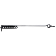 CROCHET A VISSER CREMAILLERE NOIR 400MM CROCHET A VISSER CREMAILLERE NOIR 400MM